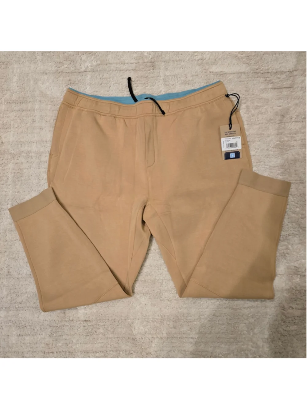 Men's Chubbies The Sandscape Wave Joggers XXL Beige Blue